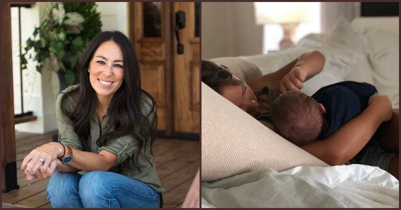 Joanna Gaines shares an adorable picture of baby Crew and sister Emmie's snuggle time