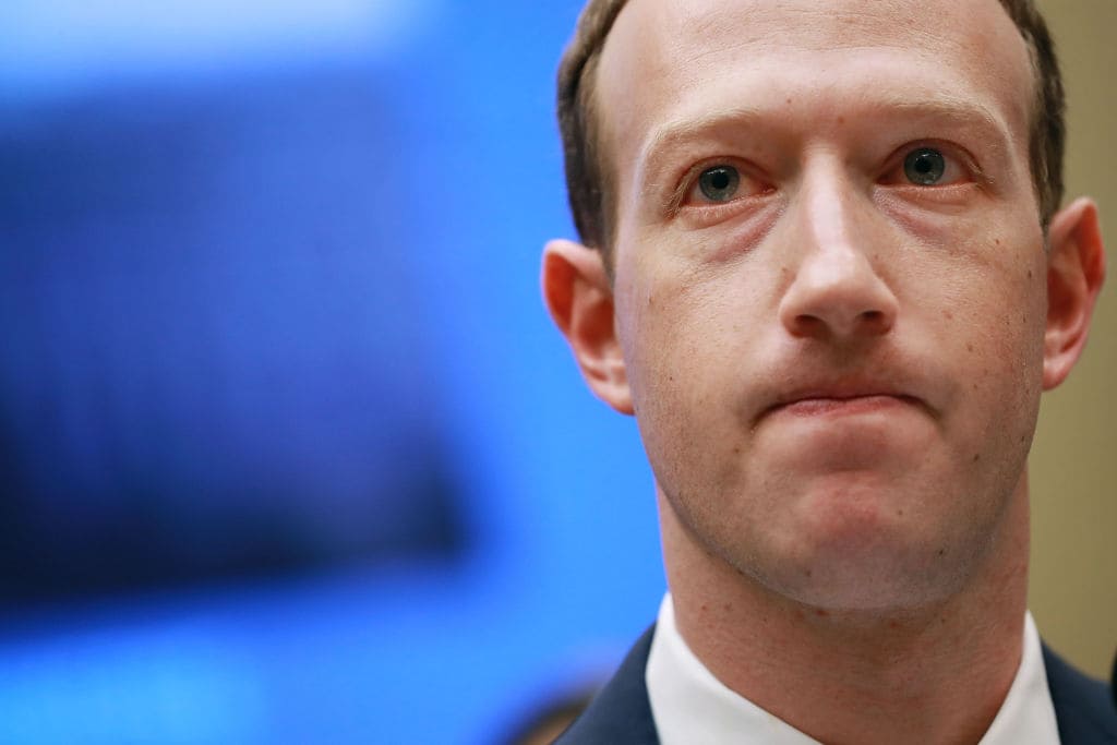 Mark Zuckerberg's personal wealth also took a major hit — the co-founder and chief executive lost $16.8 billion in extended trading (Getty Images)