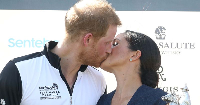Meghan Markle and Prince Harry recreate Princess Diana and Prince Charles' polo match kiss but there's a difference