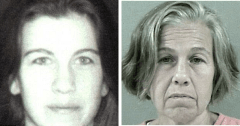 Child abuser arrested after 18 YEARS on the run when she tried to arrange funeral for husband and accomplice