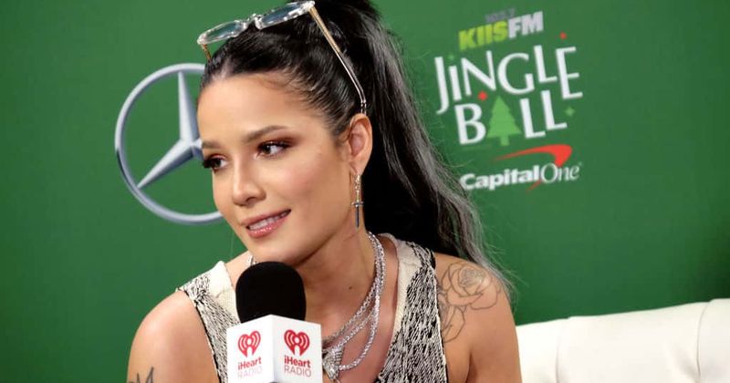 Halsey shows off her butt in racy thong bustier at lingerie-themed party