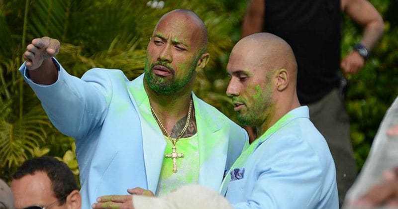 Dwayne Johnson surprises his cousin and stunt double, Tanoai Reed, with a new truck