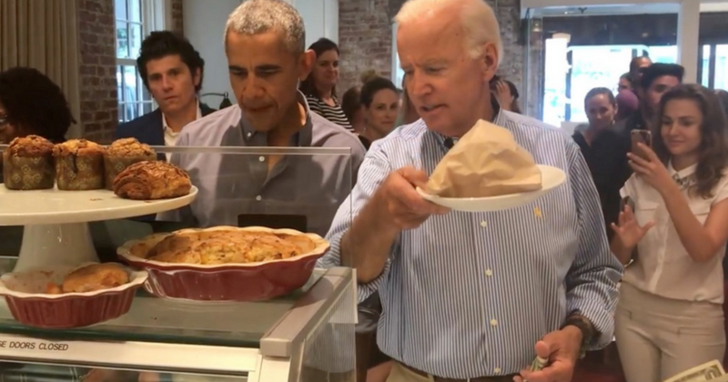 Barack Obama and Joe Biden's adorable lunch outing together at DC bakery stuns customers and patrons