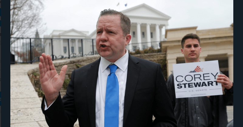GOP Senate nominee Corey Stewart's spokesperson calls majority-black cities 'sh**holes'