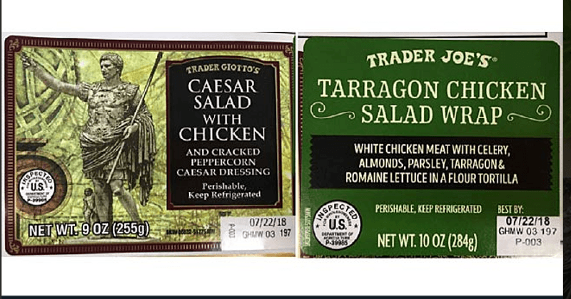 Multiple salads, wraps sold from Kroger, Trader Joe’s and Walgreens contaminated with fecal parasite