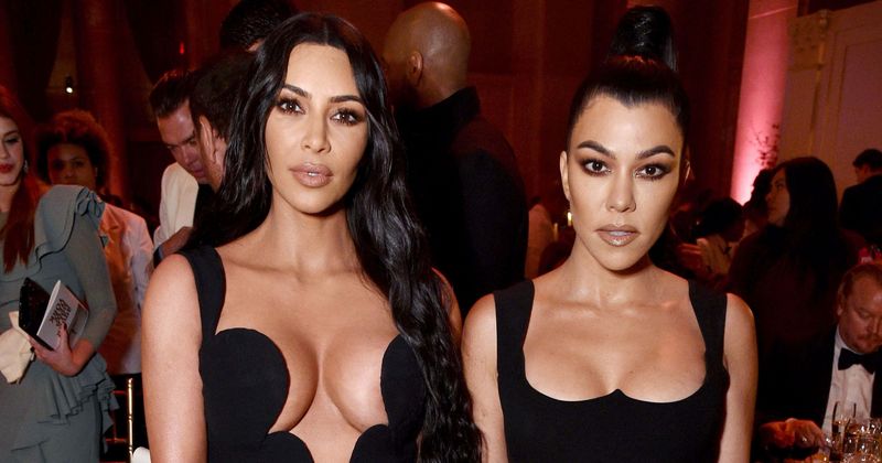 How shallow! Kim Kardashian says sister Kourtney is the 'least exciting to look at'