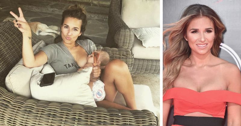 Jessie James Decker faces MAJOR backlash after posting pic of herself holding a glass of wine while breastfeeding baby