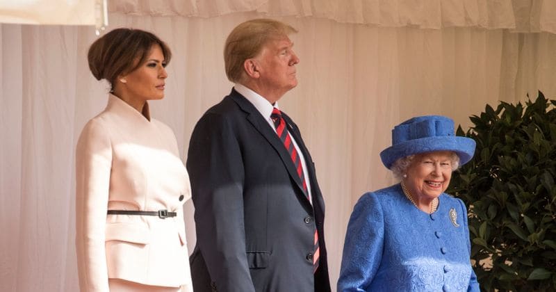 Trump hits out at "fake news"! POTUS claims it was The Queen who kept him waiting at the Windsor Castle