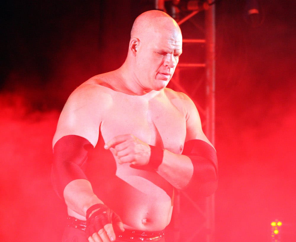 The Big Red Monster Kane during the WWE Smackdown Live Tour at Westridge Park Tennis Stadium on July 08, 2011 in Durban, South Africa. (Getty Images)