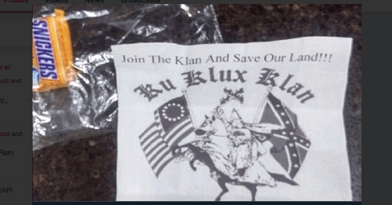 KKK recruiters are trying to lure children in New York with free candy and white supremacist fliers