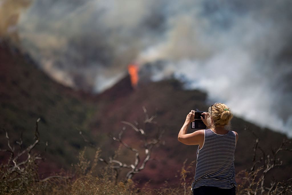 The Mendocino Complex Fire, comprising of two fires in nearby areas, surpassed last year's Thomas Fire in the region. (Getty Images)