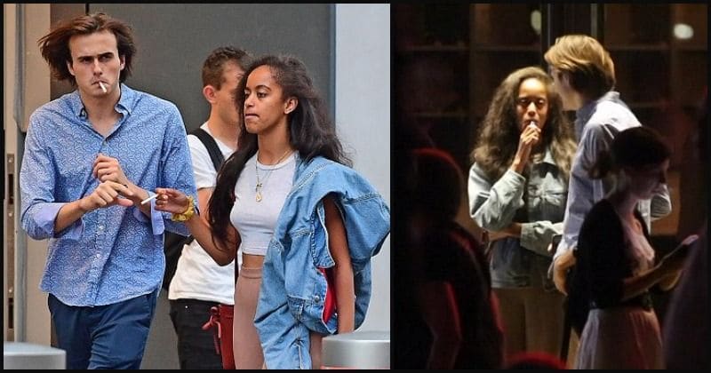 PICTURED: Malia Obama, boyfriend Rory Farquharson light up on their Europe trip