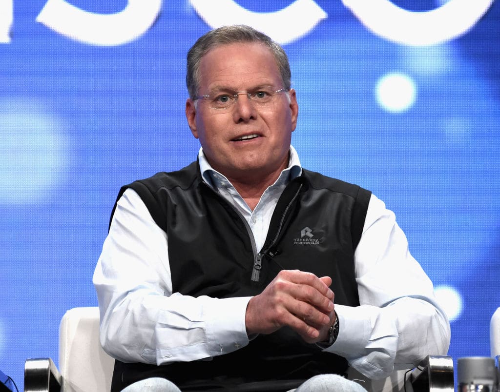President and CEO, Discovery, David Zaslav speaks onstage during the Discovery, Inc. Executive portion of the Discovery Communications Summer TCA Event 2018 at The Beverly Hilton Hotel on July 26, 2018 in Beverly Hills, California. (Photo by Amanda Edwards/Getty Images for Discovery, Inc.)