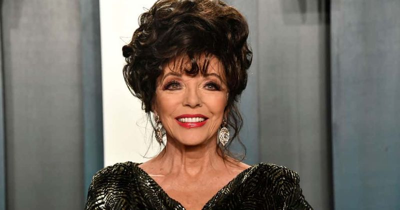 Joan Collins looks fabulous at 85 as she steps out for dinner with family