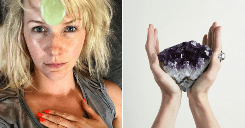 Victoria Beckham's crystal healer, Emma Lucy Knowles, suggests women should carry rocks in their bras to bring love and confidence