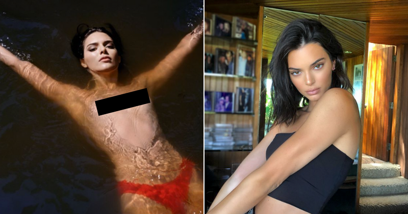 Kendall Jenner lets her nips slip for another sizzling magazine shoot