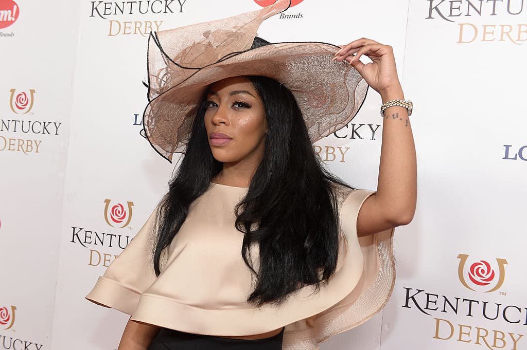 K. Michelle attends the 142nd Kentucky Derby at Churchill Downs on May 07, 2016 in Louisville, Kentucky. (Photo by Gustavo Caballero/Getty Images for Churchill Downs)