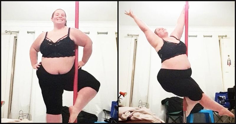 Mother reveals how pole dancing helped her embrace her body after she battled bulimia and trolls who called her 'pig'