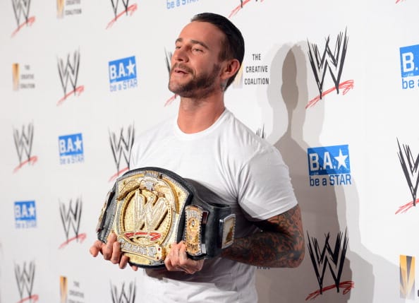 CM Punk attends the WWE SummerSlam VIP Kick-Off Party at Beverly Hills Hotel on August 16, 2012 in Beverly Hills, California. (Photo by Jason Merritt/Getty Images For WWE)