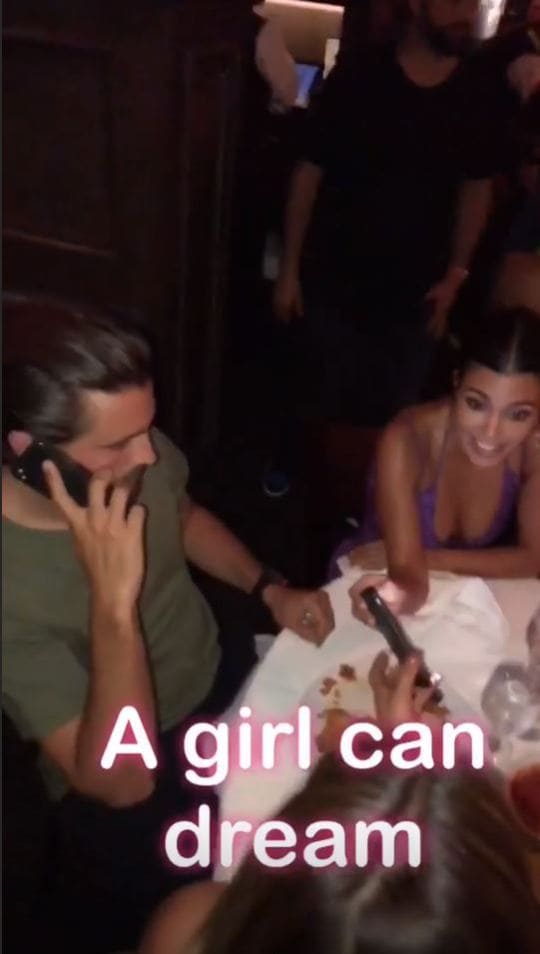 Khloe Kardashian's Instagram story about 'dreaming' that Kourtney and Scott get back together (Source: Instagram)