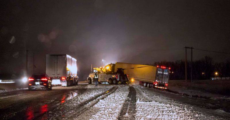 Watch: Reckless but extremely lucky driver leaves a trail of destruction trying to exit highway