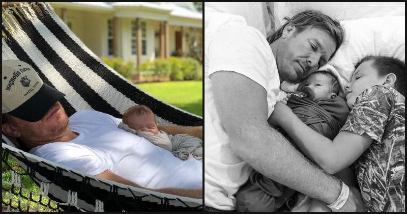 Chip Gaines cuddles son Crew as the two soak up the sun in adorable new photo