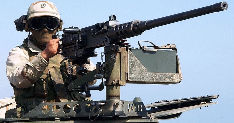 SAS sniper kills terrorist commander with a .50 caliber Browning machine gun from 1.5 MILES away