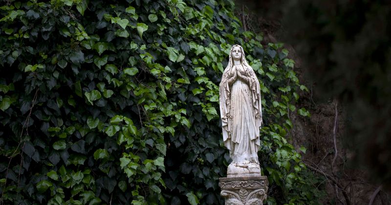 Believers rush to witness 'miracle' as Virgin Mary statue 'cries blood' over plan to relax abortion laws
