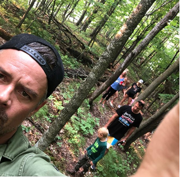 The family also took a short tour around the woods. (Instagram)