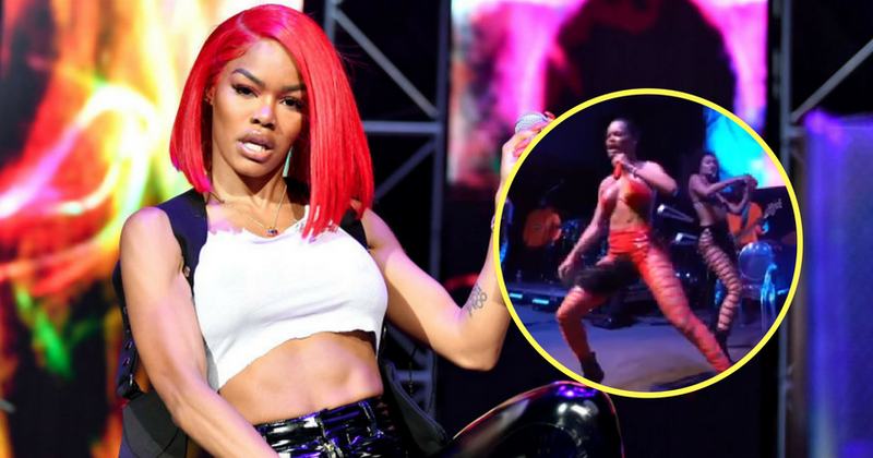 WATCH: Teyana Taylor whips her wig like a prop after it flies off mid-performance