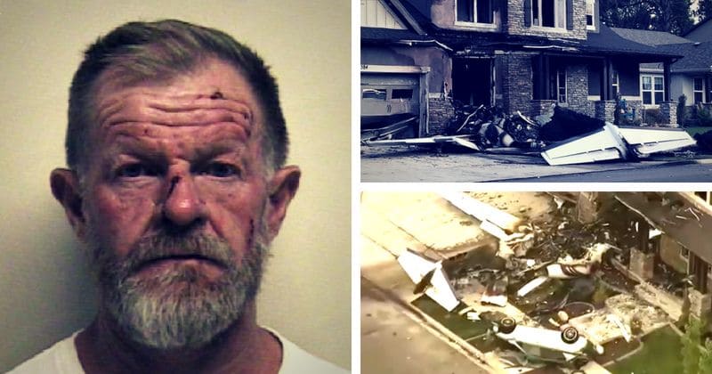 Man dies after crashing plane into his own home just hours after release from jail for assaulting wife
