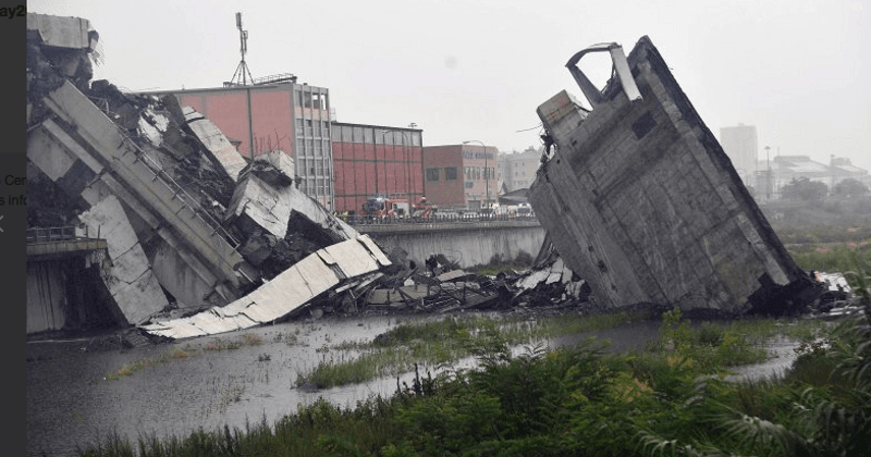Italy bridge collapse: Dozens dead after Genoa motorway bridge caves in