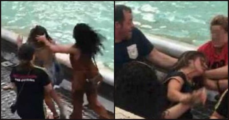 Two women punch it out in fight over selfie spot at Rome's iconic Trevi fountain