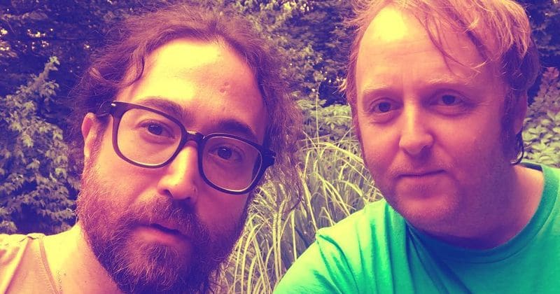 Does this selfie signal the formation of the greatest band ever? Or just two men reminiscing about music greatness?