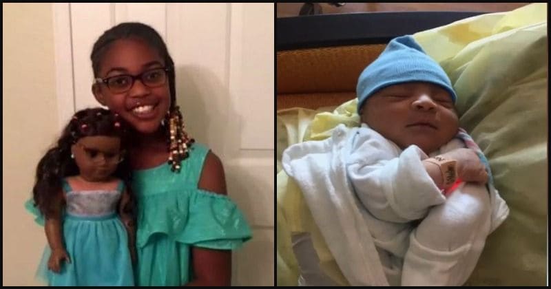 After aunt passes out giving birth in bathtub, 10-year-old girl cuts newborn's umbilical cord "using stuff" learned from doll videos