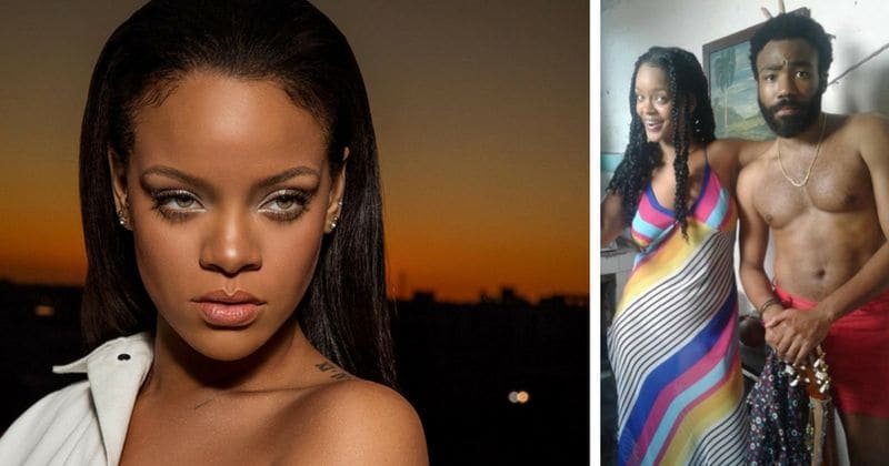 Rihanna and shirtless Donald Glover pose together in mysterious photo and everyone's wondering why