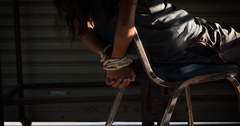Mother says children tied in the back of pickup truck driven by heroin-addict boyfriend wanted to go for a 'joy ride'