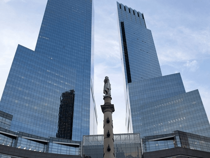 Time Warner Center in the middle of Columbus Circle. Photo by (Ben Hider/Getty Images)