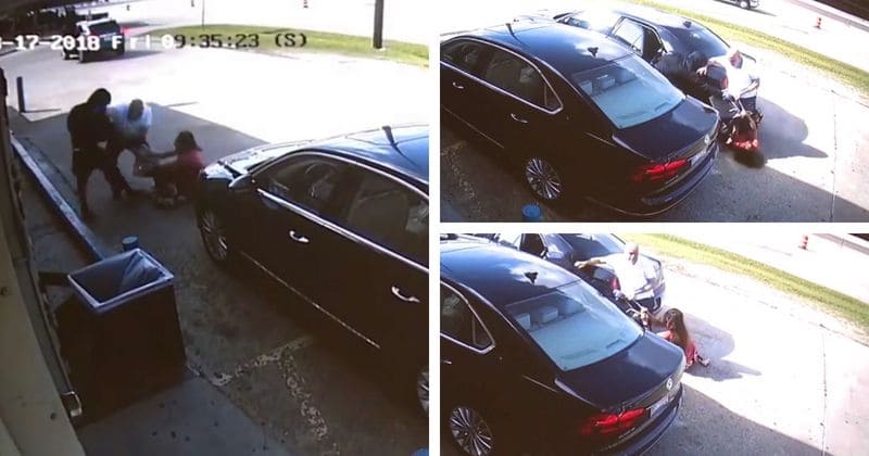 Graphic footage shows brave woman battling thieves trying to steal $75,000 from her purse, even as they RUN HER OVER