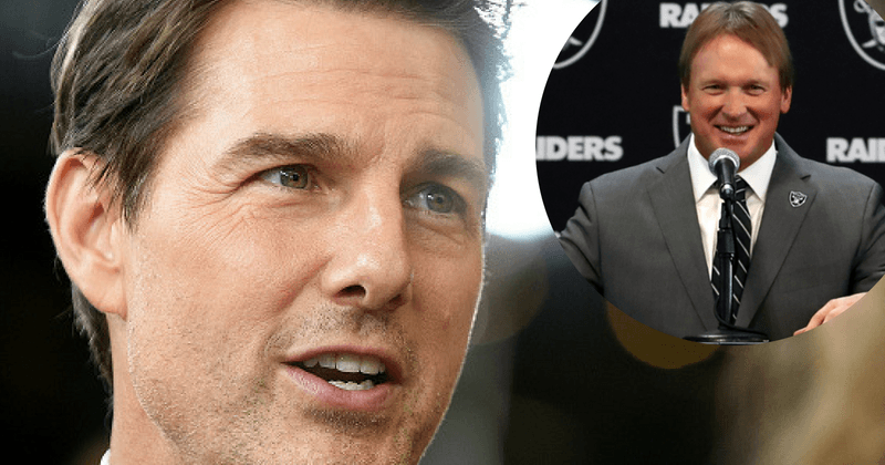 Tom Cruise gets bizarrely shaded by Raiders coach Jon Gruden in rant over $100 million contract
