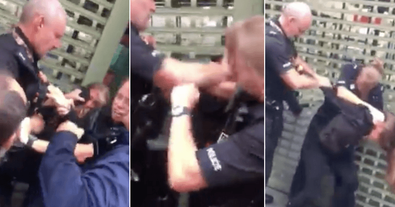 SHOCKER: Burly male officer hits girl, 14, in the face during violent arrest
