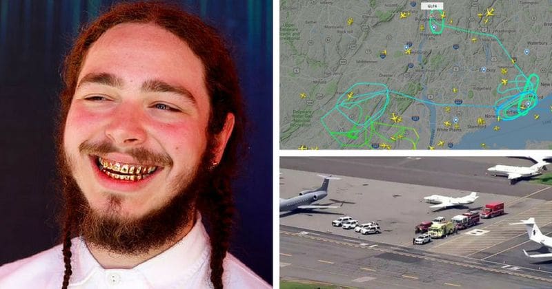Post Malone flight scare: Rapper's plane makes safe emergency landing after tires blow out during take off