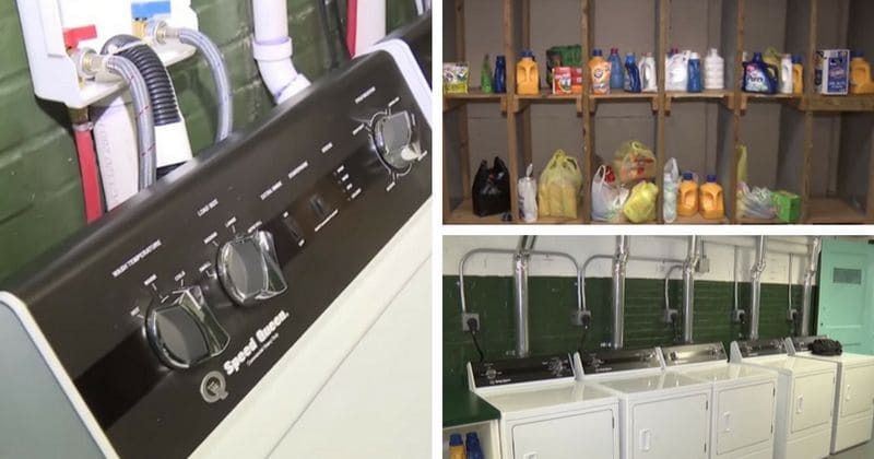 School installs laundromat for homeless students to stop bullying over dirty clothes