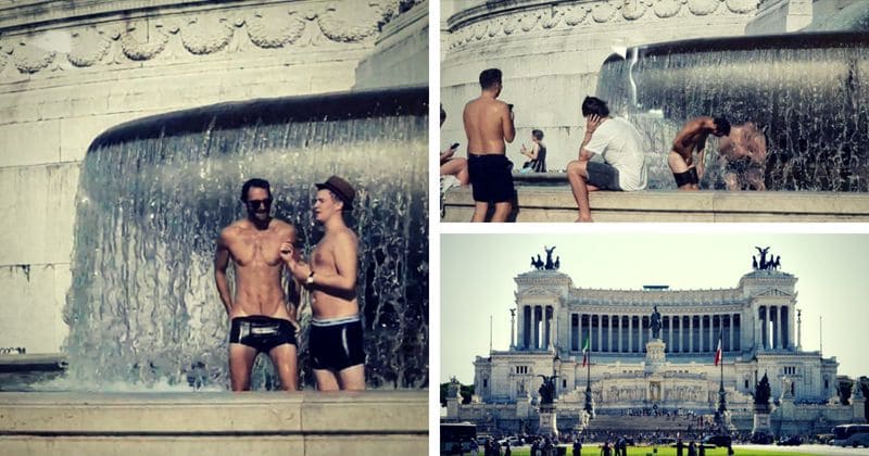 Police hunt for 'disrespectful' British tourists who posed nude near iconic war monument in Italy