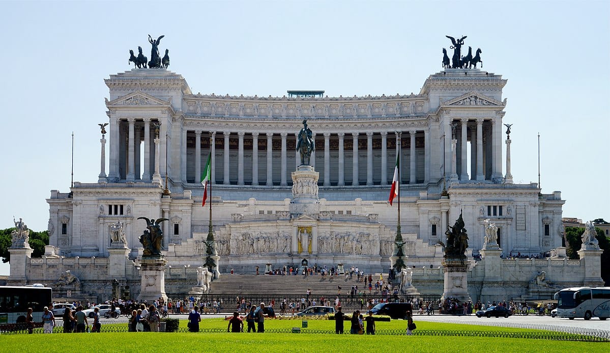 The Altare della Patria, a monument to Vittorio Emanuele II, Rome. (Wikimedia)