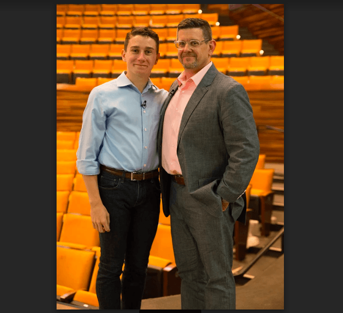 Scott Gormley and his son Jack can be seen in the picture. (Scott Gormley)