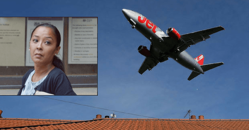Drunk woman screams 'we are all going to die' as plane circles airport causing passenger to have seizure