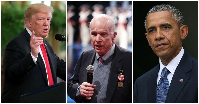 Barack Obama and Donald Trump's reactions to John McCain's death says a lot about the two presidents