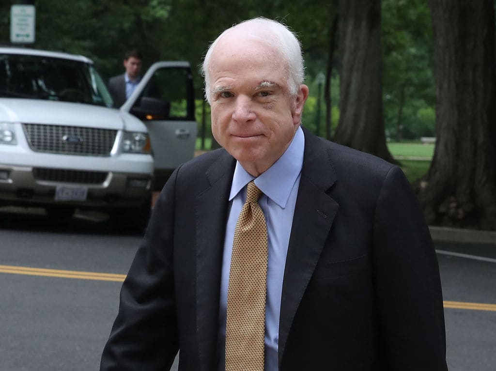 When Trump announced his candidacy for the Republican presidential nomination in June 2015, suggesting that many Mexican immigrants were criminals and "rapists," McCain denounced him for using language that "fired up the crazies." (Getty Images)