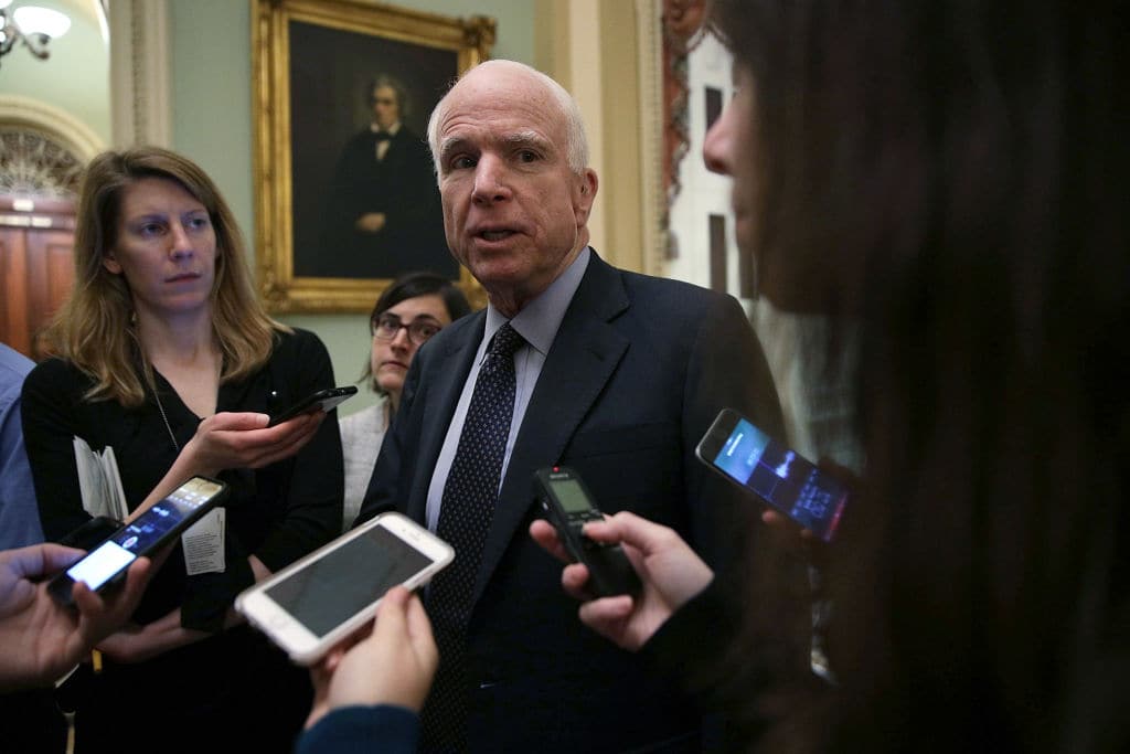 A US Senator since 1986, Senator McCain was the most senior and most trenchant Republican critic of Donald Trump (Getty Images)